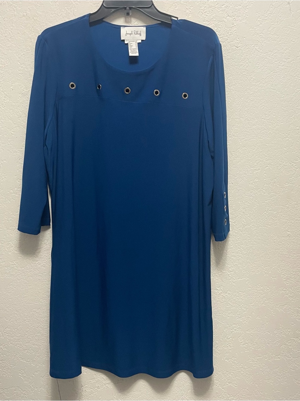 Joseph Ribkoff Rivet Detail Top Tunic Blue Size 18